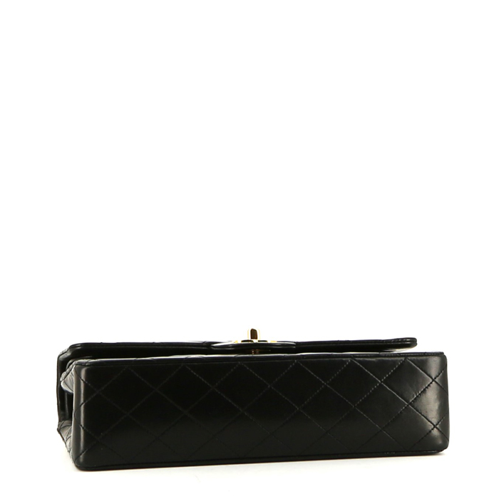 Sac à main Chanel  Timeless Classic en cuir matelassé noir - Detail D5