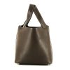 Hermès  Picotin small model  handbag  in brown Café Barenia leather - 360 thumbnail
