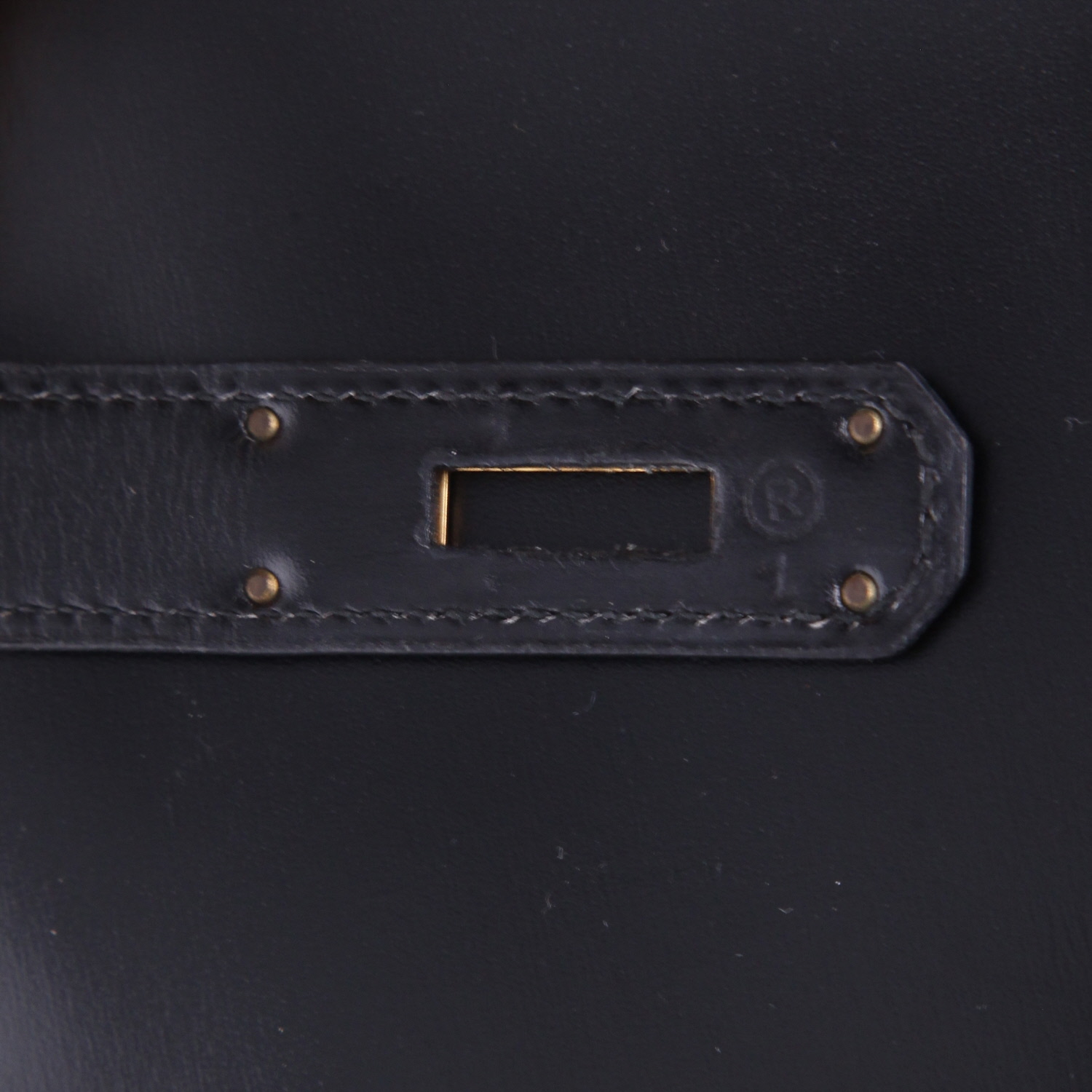 Borsa Hermès  Kelly 32 cm in pelle box nera - Detail D4