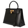 Bolso de mano Hermès  Kelly 28 cm en cuero box negro - Detail D3 thumbnail