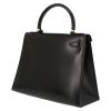 Hermès  Kelly 28 cm handbag  in black box leather - Detail D5 thumbnail