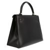 Hermès  Kelly 28 cm handbag  in black box leather - Detail D6 thumbnail