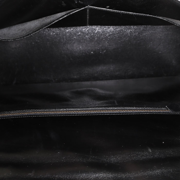 Sac à main Hermès  Kelly 35 cm en cuir box noir - Detail D3