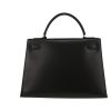 Sac à main Hermès  Kelly 32 cm en cuir box noir - Detail D7 thumbnail