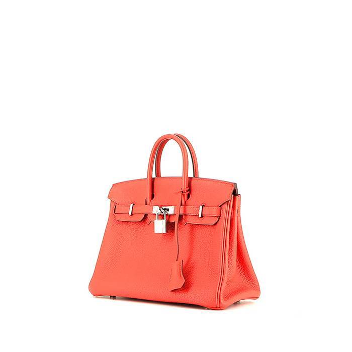 Hermès  Birkin 25 cm handbag  in red togo leather - 00pp
