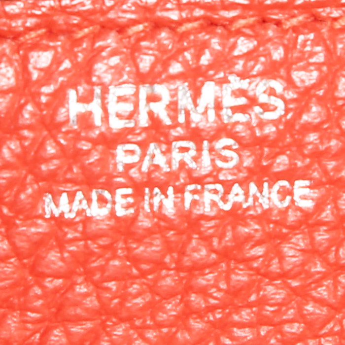 Sac à main Hermès  Birkin 25 cm en cuir togo rouge - Detail D3