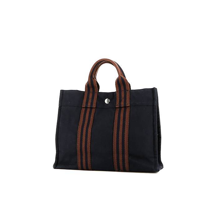 Hermès  Toto Bag - Shop Bag shopping bag  in blue canvas - 00pp