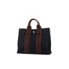 Bolso Cabás Hermès  Toto Bag - Shop Bag en lona azul - 00pp thumbnail