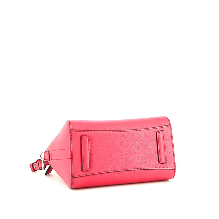 Givenchy  Antigona small model  handbag  in pink leather - Detail D5
