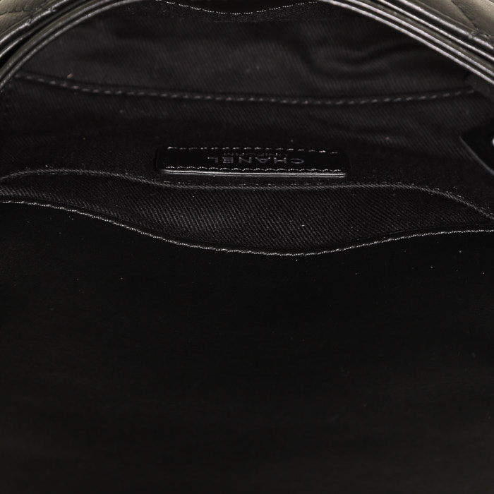 Chanel clutch-belt in black quilted leather - Detail D2