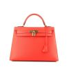 Hermès  Kelly 32 cm handbag  in red epsom leather - 360 thumbnail