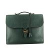 Hermès  Sac à dépêches briefcase  in green Fjord leather - 360 thumbnail
