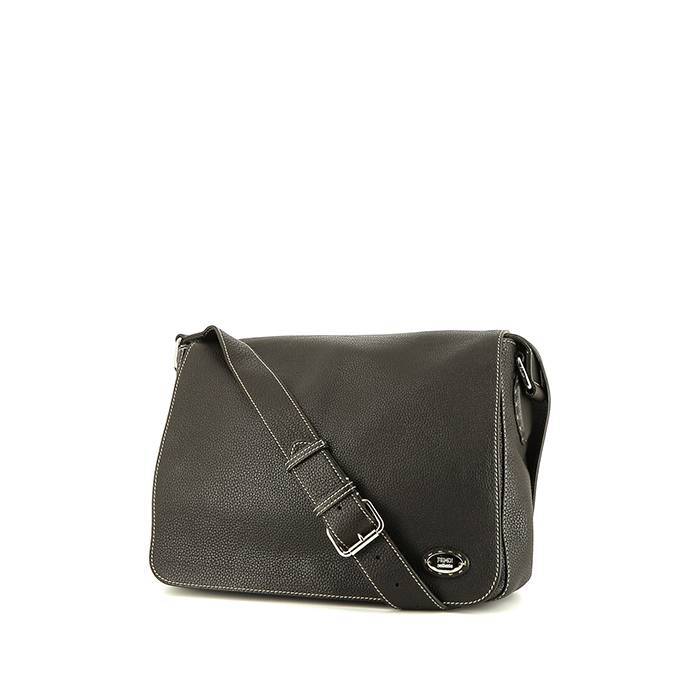 Fendi   shoulder bag  in brown grained leather - 00pp