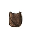 Hermès  Mini Evelyne shoulder bag  in brown doblis calfskin - 00pp thumbnail