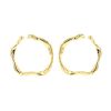Dior Nougat large model hoop earrings in yellow gold - 00pp thumbnail