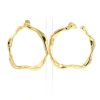 Dior Nougat large model hoop earrings in yellow gold - 360 thumbnail