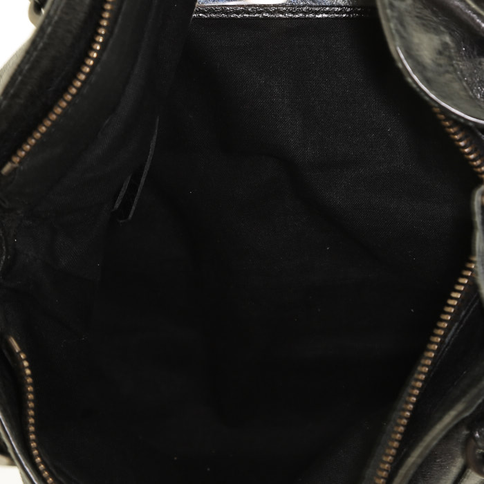 Bolso de mano Balenciaga  First en cuero negro - Detail D3