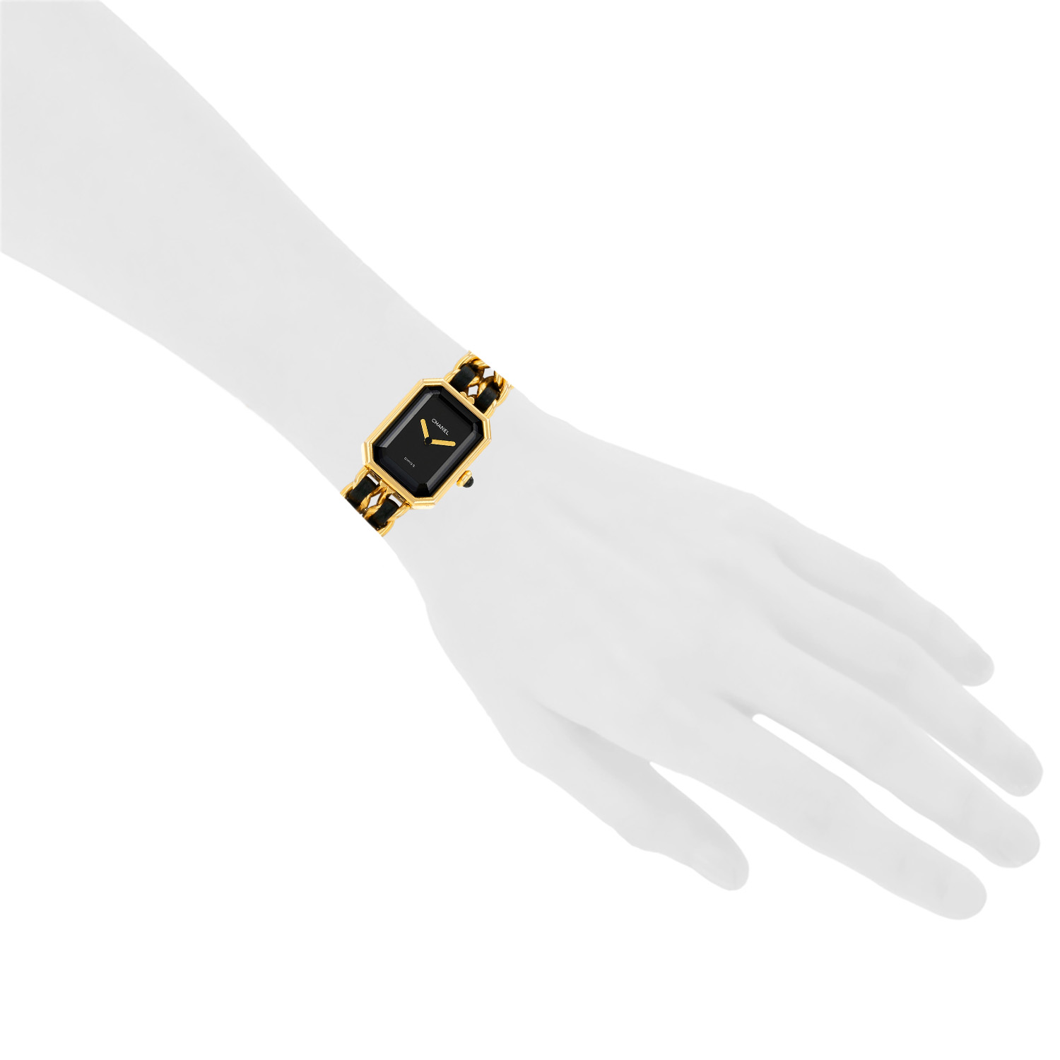 Chanel Première  size L  in gold plated Ref: Chanel - H0001  Circa 1990 - Detail D1