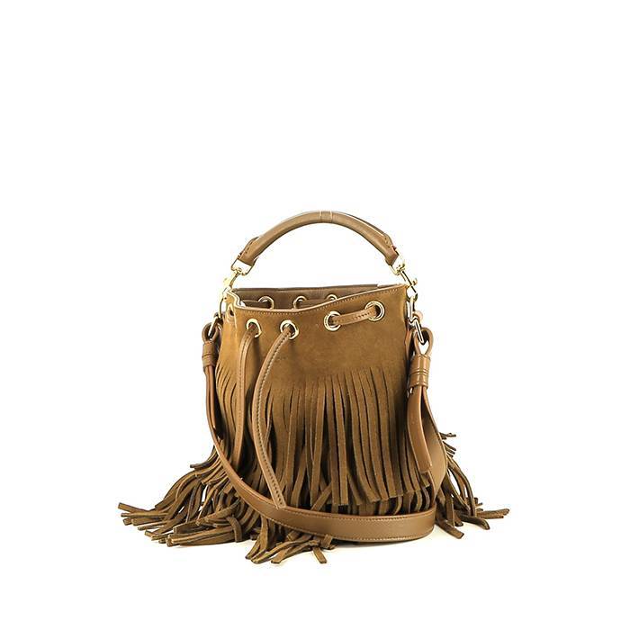 Saint Laurent Emmanuelle handbag  in brown suede - 00pp