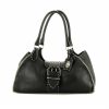 Fendi  Selleria handbag  in black grained leather - 360 thumbnail