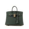 Hermès  Birkin 25 cm handbag  in Cyprès green togo leather - 360 thumbnail