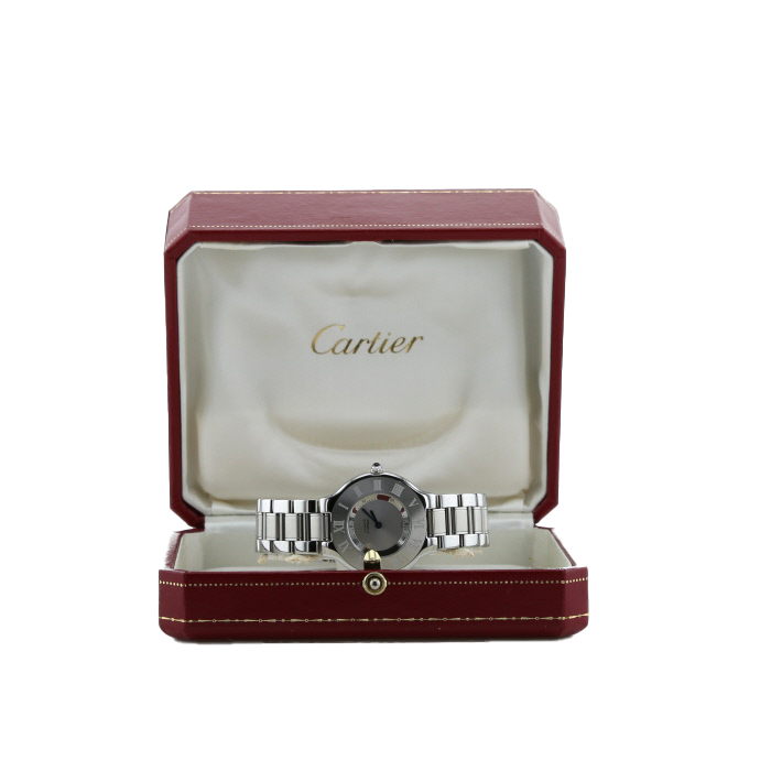 Cartier Must 21  in stainless steel Ref: Cartier - 1330 - M21  Circa 1990 - Detail D2