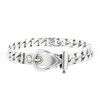 Flexible Hermès Boucle Sellier bracelet in silver - 00pp thumbnail