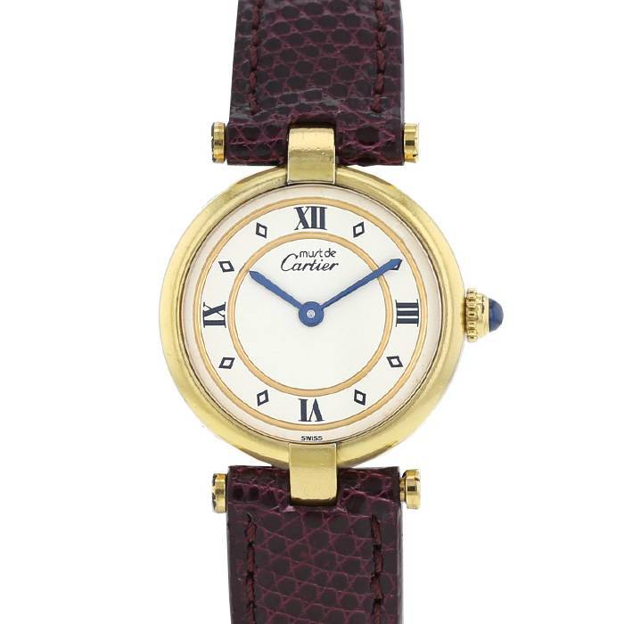 Reloj Cartier Must Vendôme y plata dorada Circa 1990 - 00pp