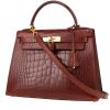 Hermès  Kelly 28 cm handbag  in brown alligator - 00pp thumbnail
