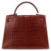 Hermès  Kelly 28 cm handbag  in brown alligator - Detail D7 thumbnail