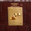 Borsa Hermès  Kelly 28 cm in alligatore marrone - Detail D9 thumbnail