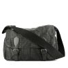 Bottega Veneta   shoulder bag  in anthracite grey printed canvas  and black leather - 360 thumbnail