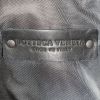 Sac bandoulière Bottega Veneta   en toile imprimée gris anthracite et cuir noir - Detail D3 thumbnail