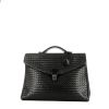Bottega Veneta   briefcase  in black intrecciato leather - 360 thumbnail