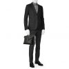 Bottega Veneta   briefcase  in black intrecciato leather - Detail D1 thumbnail
