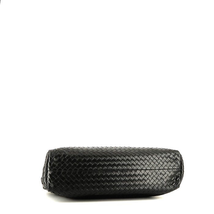 Porte-documents Bottega Veneta   en cuir intrecciato noir - Detail D4