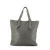 Bottega Veneta   shopping bag  in grey intrecciato leather - 360 thumbnail