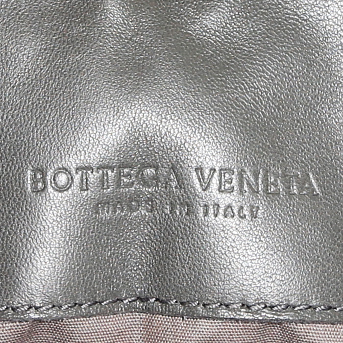 Bolso Cabás Bottega Veneta   en cuero intrecciato gris - Detail D3