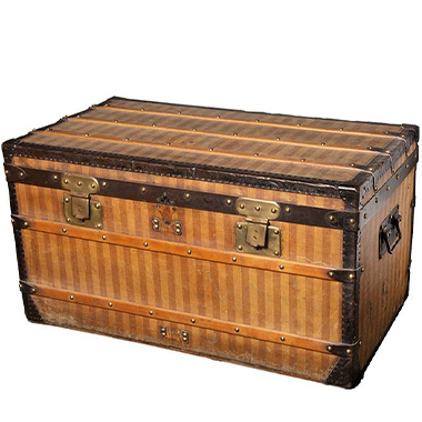 Louis Vuitton Trunk Printed Patern Canvas and Metal