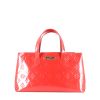 Shopping bag Louis Vuitton  Wilshire in pelle verniciata monogram rossa - 360 thumbnail