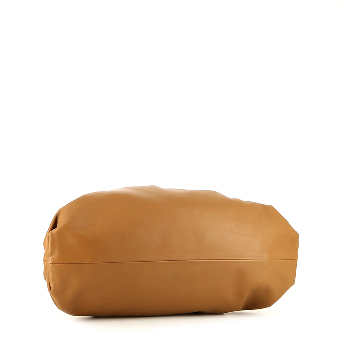 Borsa/pochette Bottega Veneta  Pouch in pelle marrone - Detail D4