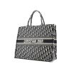 Dior  Book Tote large model  shopping bag  in blue and beige monogram canvas Oblique - 00pp thumbnail
