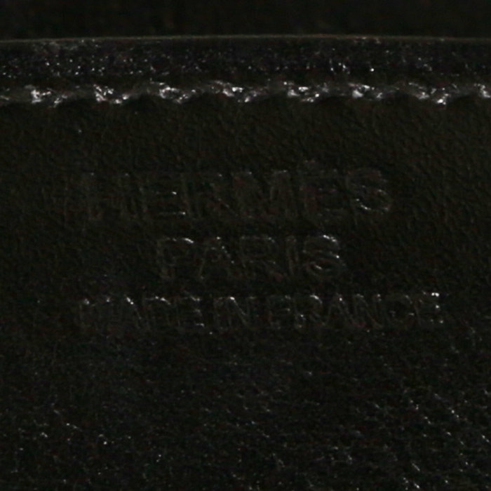 Bolso de mano Hermès  Birkin So Black en cuero box negro - Detail D3