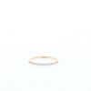 Messika Gatsby XS wedding ring in pink gold and diamonds - 360 thumbnail
