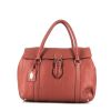 Fendi  Linda handbag  in red grained leather - 360 thumbnail