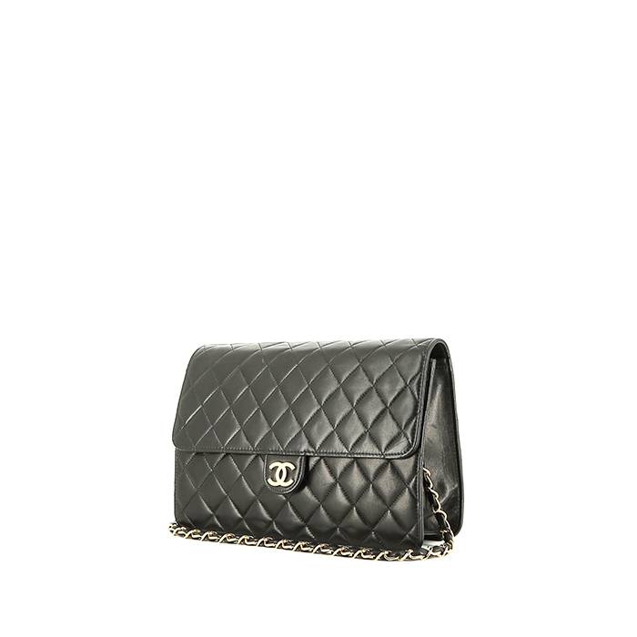 Chanel  Vintage handbag  in black quilted leather - 00pp