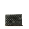 Chanel  Vintage handbag  in black quilted leather - 360 thumbnail