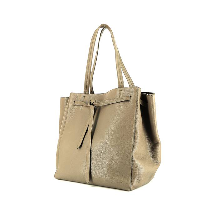 Celine  Cabas Phantom Soft shopping bag  in taupe grained leather - 00pp
