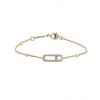 Messika Move Uno bracelet in pink gold and diamonds - 00pp thumbnail