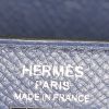 Bolso de mano Hermès  Kelly 25 cm en cuero epsom tricolor azul oscuro Bleu Atoll y negro - Detail D4 thumbnail